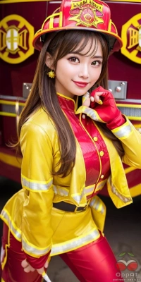 【限定】あなたのためなら、いつだって炎の中に飛び込むよ。消防士の制服、着るとカッコいいんだけど、あなたに見せるとさらにカッコよく見えるかな？