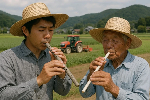 野菜クラリネット　長ネギとごぼう