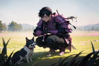 きびだんごにまったく興味を示さない犬