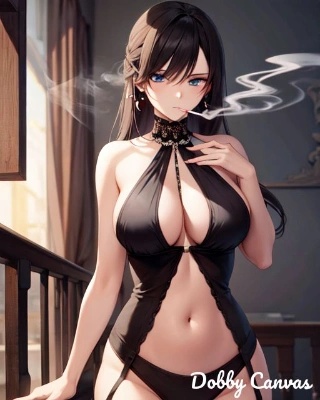 喫煙美女