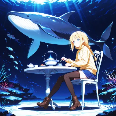 Cafe in the Blue Silence
