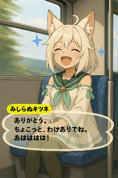 見知らぬキツネと、ちょこっと旅の始まり