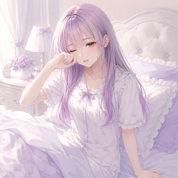 おはよー☀️（ラベンダーちゃん）