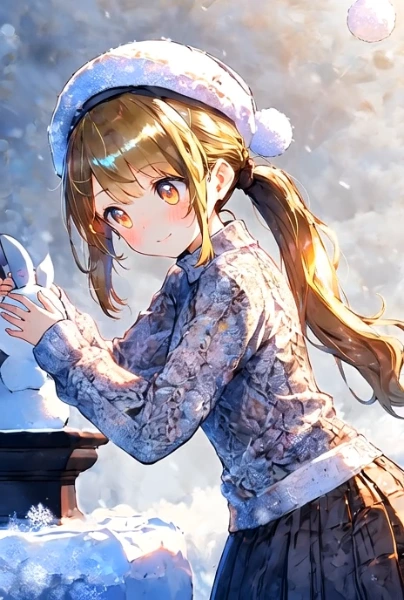 雪うさぎを作ろう