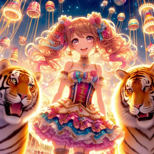 虎と仲良しの猛獣使い