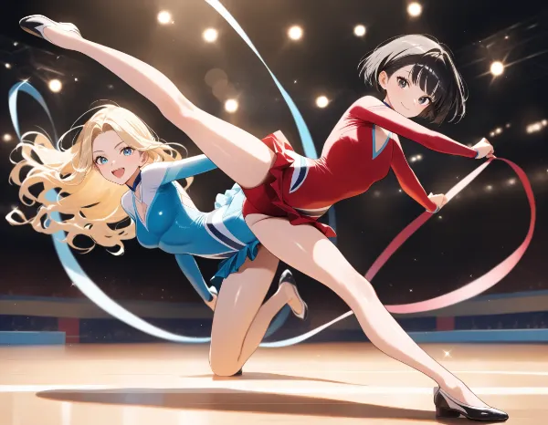 黒髪＆ブロンド・新体操