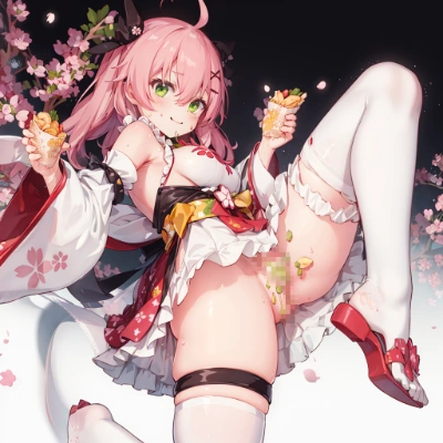 下のお口で食べるにぇ