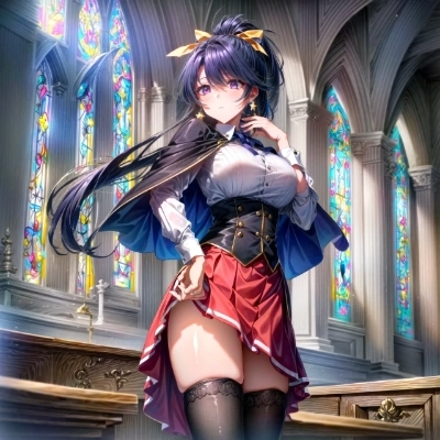アケノさんも3種でパンチラ
