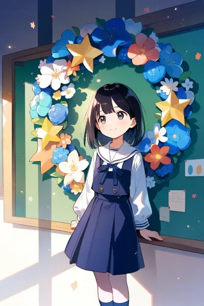 ある日の学校（ＪＳちゃん）