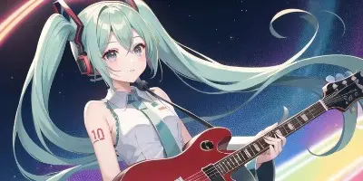 ギターを持った初音ミク