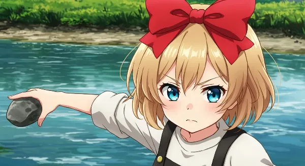 石でも投げたい気分