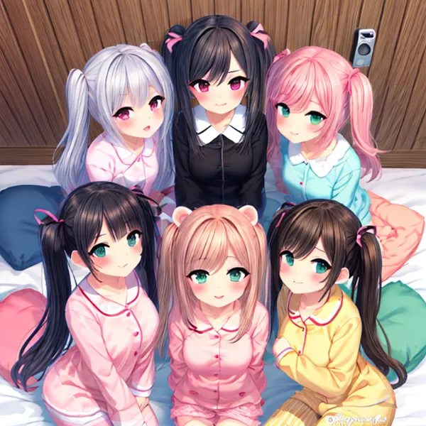 パジャマ女子の夜ふかし会