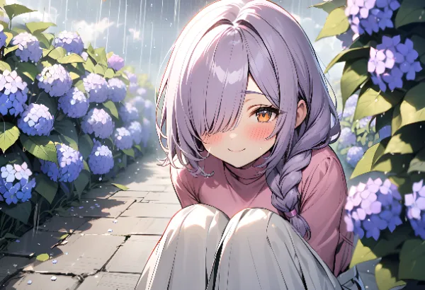 【紫陽花】雨の日の帰り道で霊が憑いてきた話