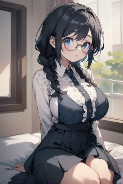 三つ編み委員長系幼馴染