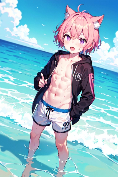 海の少年