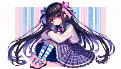 学園の魔法使いはリボンを解かない『ストライプの靴下をはいた不思議な彼女との放課後』