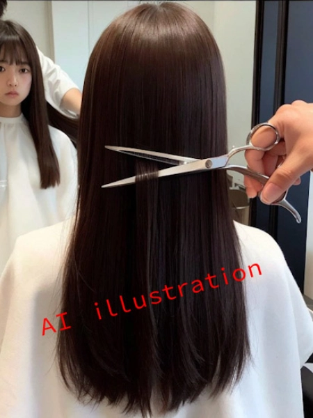 （26／実写風）バッサリヘアカット単発画像