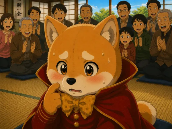 柴犬の魔法使い、祝福される