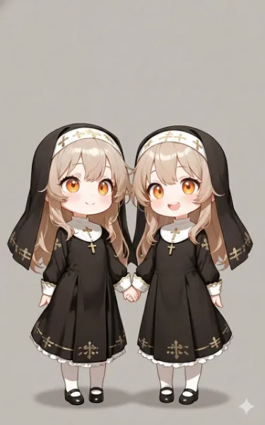 姉妹のシスターちゃん