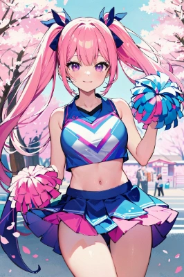 春の青春チアリーダー