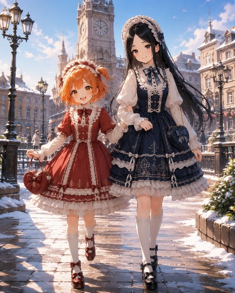 いくらと花音・ロリータファッションでお出かけ