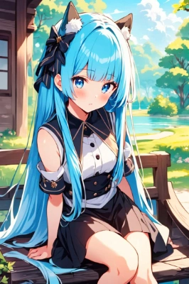 青髪少女