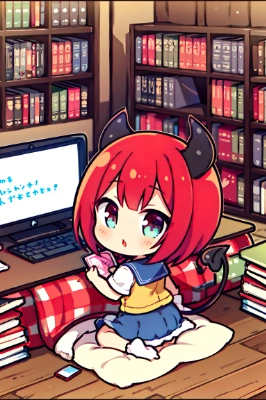 制服着た悪魔っ娘