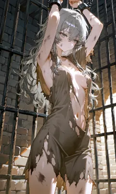 牢獄の銀髪少女