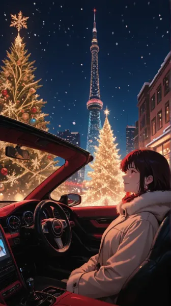 クリスマスのドライブデート