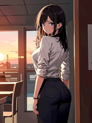 夕日