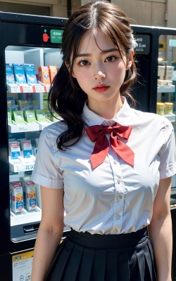 高校の中庭