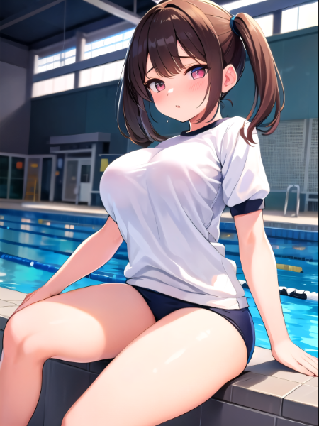 今日のプール授業見学です