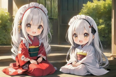 着物メイドちゃん③