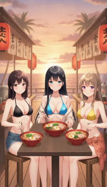 海辺のラーメン屋さん。