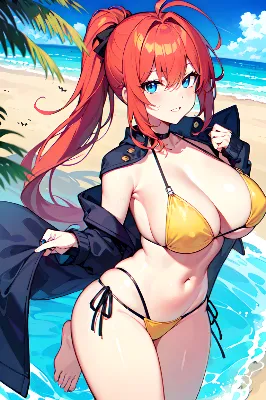 金色ビキニ