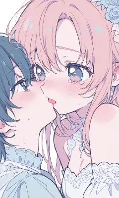 パステル百合キス2