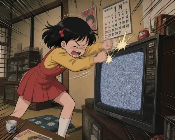 昭和のテレビは叩いて直す
