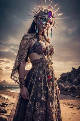 仮面美女
