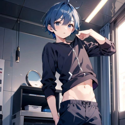 青髪のエロチックショタ3