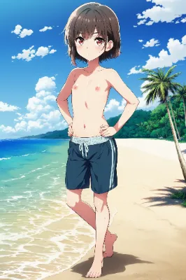男水着チャレンジ