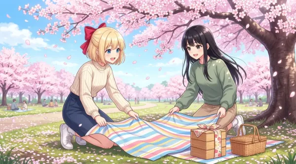お花見準備