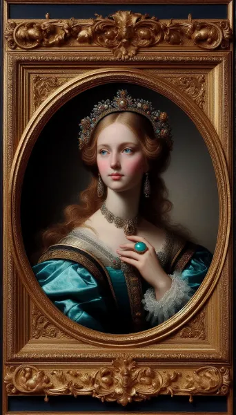 嘘絵画八百景『指輪を着けた貴婦人』