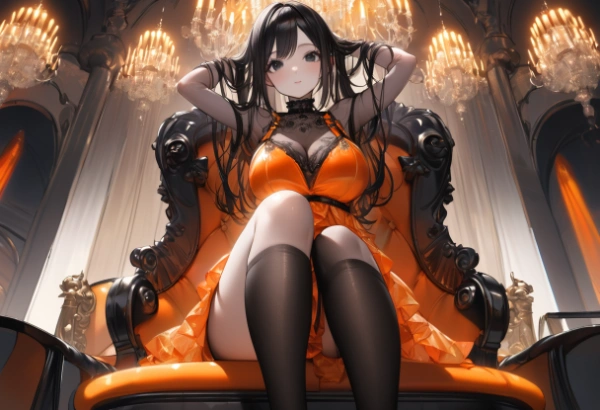 vivid orangeの下着モデル