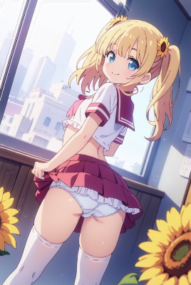 ひまわりの髪飾り🌻