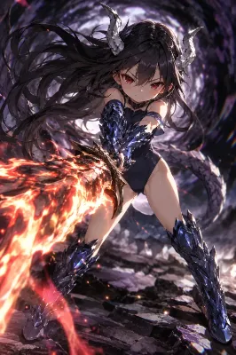 クリスタルドラゴン娘
