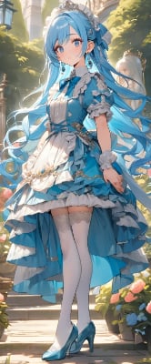 朝の青髪お姫様