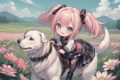 犬と少女