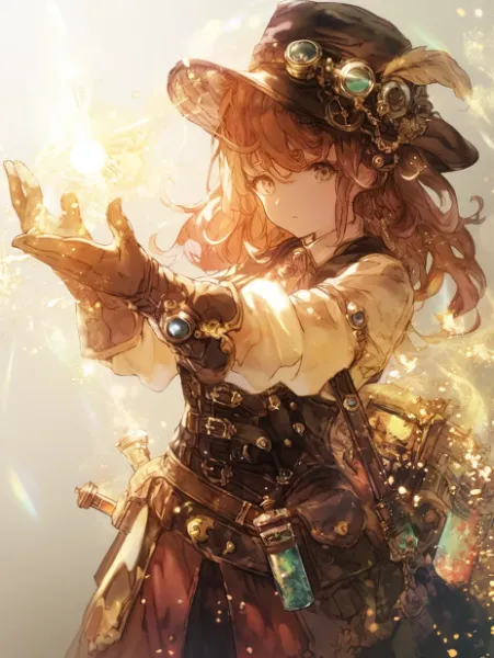 蒸気少女と輝く魔法の秘宝。