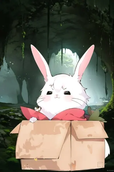 野生のウサギが現れた！