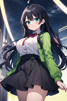 星が煌めく夜の街で